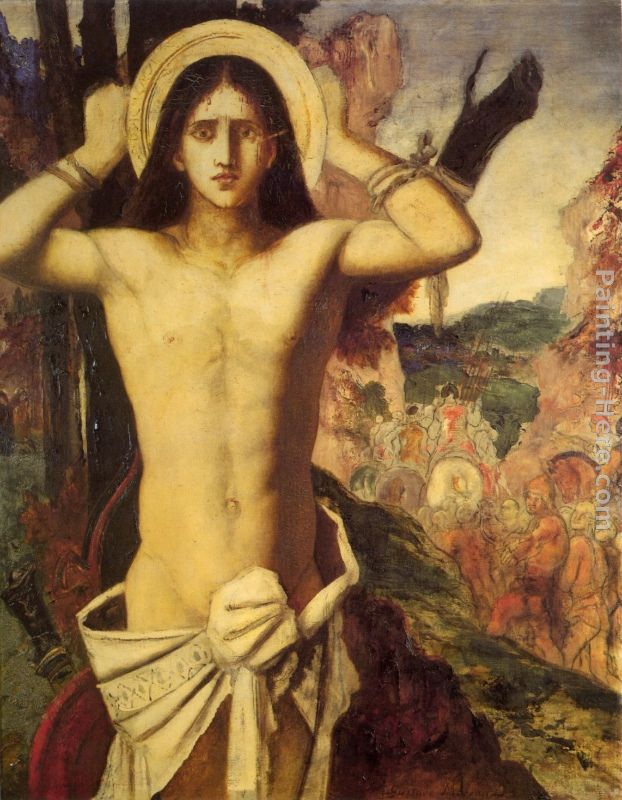 Saint Sebastian painting - Gustave Moreau Saint Sebastian art painting